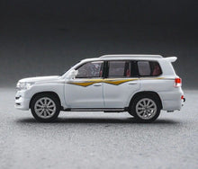 Load image into Gallery viewer, JKM 1:64 White 2016 Land Cruiser LC200 SUV Sports Model Metal Diecast Car New
