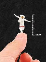 Load image into Gallery viewer, 1:64 Painted Figure Mini Model Miniature Car Scenes Resin Astronaut Cosmonaut
