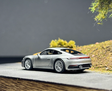 Load image into Gallery viewer, AR 1:64 Silver 911 Carrera 992.1 GT Sports Model Diecast Metal Car New Collection
