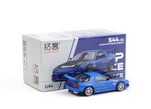 Load image into Gallery viewer, Poprace 1:64 JDM Blue RX7 FC3S RE Sports Model Diecast Metal Car New Collection

