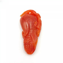 Load image into Gallery viewer, Nature Jade Red Corn Pendant Necklace Gift Jewelry charm Blessing Lucky Fortune
