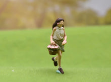 Load image into Gallery viewer, 1:64 Painted Figure Model Miniature Resin Diorama Toy Sand Running Girl Lady

