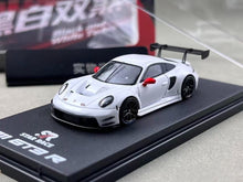 Load image into Gallery viewer, SR 1:64 White 911 GT3 R Racing Sports Model Diecast Metal Car New Collection

