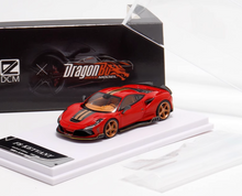 Load image into Gallery viewer, DCM 1:64 Red F8 Keyvany Racing Sports Model Diecast Metal Car New Collection

