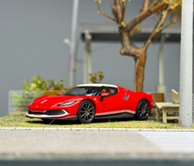 Load image into Gallery viewer, BBR 1:64 Red 296 GTB Racing Sports Model Diecast Metal Car Box New Collection
