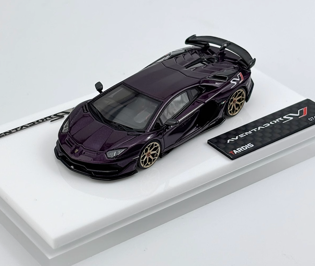 Tardis 1/64 アヴェンタドールsvj 63 2台 ピンク&イエロー Tardis 1/64 アヴェンタドールsvj 63 2台 ピンク&イエロー