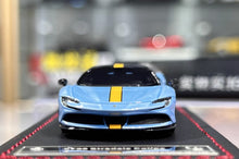 Load image into Gallery viewer, U2 1:64 Blue SF90 Stradale Coupe Hard Top Sports Model Diecast Resin Car New Collection
