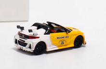 Load image into Gallery viewer, Mortal 1:64 Yellow S660 Mooneyes Convertible Sport Model Diecast Metal Car New Collection
