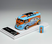 Load image into Gallery viewer, Liberty 1:64 Blue VW T1 #9 Mini Van Widebody Sport Model Diecast Metal Car New Collection

