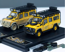 Load image into Gallery viewer, Master 1:64 Yellow Camel Defender 110 SUV ORV Sport Model Diecast Metal Car
