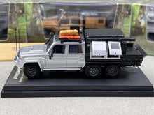 Load image into Gallery viewer, AB 1:64 Silver Land Cruiser J70 LC79 Pickup Truck 6x6 Model Diecast Metal Car
