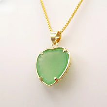 Load image into Gallery viewer, Nature Jade Love Pendant Necklace Gift Jewelry charm Blessing Adore Jewelry j
