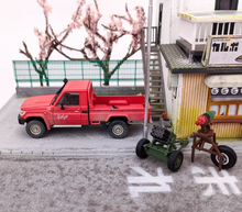 Load image into Gallery viewer, HF 1:64 Red Military LC79 J70 Single Cab Pickup Model Diecast Metal Car New
