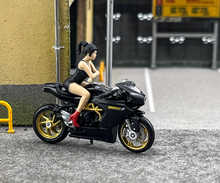 Load image into Gallery viewer, CM 1:64 Black MV Agusta 800 Figure Sports Model Diecast Metal Motorcycle New Collection
