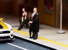 Load image into Gallery viewer, 1:64 Painted Figure Model Miniature Resin Diorama Suit Man Stand Black Old Man
