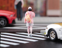Load image into Gallery viewer, 1:64 Painted Figure Model Miniature Resin Diorama White Lady Girl Pink Top Cute

