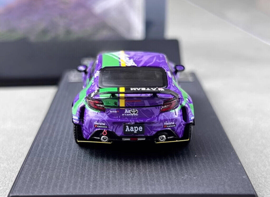 Fuji 1:64 JDM Purple GR86 Pandem ZN8 Racing Sports Model Diecast