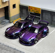 Load image into Gallery viewer, SW 1:64 Purple RWB 993 Racing Sports Classic Model Diecast Metal Car New
