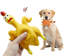 Load image into Gallery viewer, Dog Squeaky Toys Chew Puppy Rubber Chicken Pet Breeds Play Fetch Safe Durable
