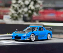 Load image into Gallery viewer, MINIGT 1:64 Blue RX-7 RE 20B NA 3ROTOR-7 Sports Model Diecast Metal Car New Collection
