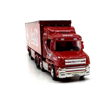Load image into Gallery viewer, 1:148 Scania Coke Christmas Container Delivery Truck Model Diecast Metal Car
