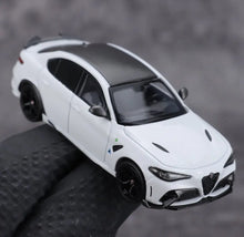 Load image into Gallery viewer, BBR 1:64 White Romeo Giulia GTA Sedan Sports Model Diecast Metal Car New Collection
