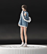 Load image into Gallery viewer, 1:64 Painted Figure Mini Model Miniature Resin Diorama Sand Trendy Girl Blue Toy
