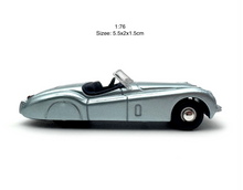 Load image into Gallery viewer, 1:76 1948 Silver XK120 Convertible Classic Sports Model Diecast Metal Car New Collection
