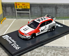 Load image into Gallery viewer, HKM 1:64 JDM Civic EG6 Hatchback Sports Model Diecast Metal Car
