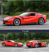 Load image into Gallery viewer, Bburago 1:24 Red F12TDF Racing Sports Model Toy Diecast Metal Car BN
