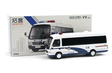 Load image into Gallery viewer, XCARTOYS 1:64 Police Coaster Gen.3 Van Mini Bus Model Diecast Metal Car New
