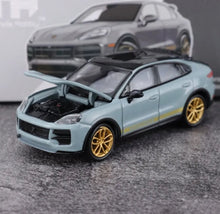 Load image into Gallery viewer, TH 1:64 Gray Cayenne Turbo GT SUV Sports Model Diecast Metal Car New Collection
