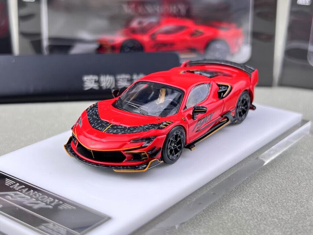 HKM 1:64 Red Mansory F9xx Hard Top Racing Sports Model Diecast Metal Car New Collection