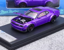 Load image into Gallery viewer, SH 1:64 Purple Challenger SRT Muscle Hellcat Sport Model Diecast Metal Car New Collection
