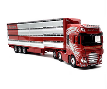 Load image into Gallery viewer, 1:76 Red DAF XF Euro6 Livestock Delivery Truck Model Diecast Metal Car New Collection
