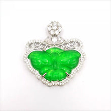 Load image into Gallery viewer, Nature Jade Green Butterfly Pendant Necklace Gift Jewelry charm Blessing Lucky
