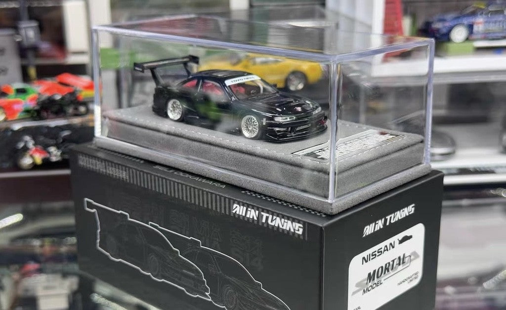 Mortal 1:64 Black Silvia S14 GT Spec V2 Seiji Sports Model Diecast