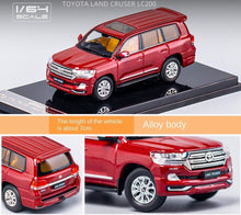 Load image into Gallery viewer, GCD 1:64 Red Toyota Land Cruser LC200 SUV Model Toy Diecast Metal Car Display Box
