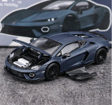 Load image into Gallery viewer, TH 1:64 Matte Blue Temerario Sports Model Diecast Metal Car New Collection
