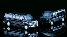 Load image into Gallery viewer, 596 1:64 HEC President Beast Tahoe Suburban Express Model Diecast Metal Car
