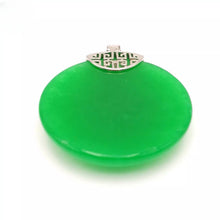 Load image into Gallery viewer, Nature Jade Peace Round Pendant Necklace Gift Jewelry charm Blessing Lucky new b
