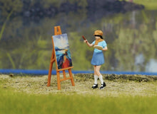 Load image into Gallery viewer, 1:64 Painted Figure Model Miniature Resin Diorama Sand Painter Artist Drawing Collection
