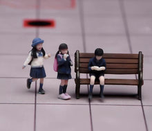 Load image into Gallery viewer, 1:64 Painted Figure Model Miniature Resin Diorama Toy Sand Uniform Student Kids

