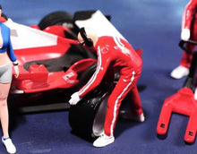 Load image into Gallery viewer, 1:64 Painted Figure Model Miniature Resin Diorama Sand Racing Car Repairman Toy
