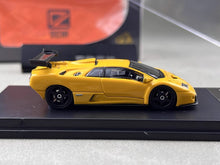 Load image into Gallery viewer, DCM 1:64 Yellow 1999 Diablo GTR Racing Sports Model Diecast Metal Car BN
