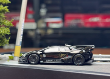 Load image into Gallery viewer, Minigt 1:64 Black Murcielago GT EVO LB Sports Model Diecast Metal Car New Collection
