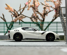 Load image into Gallery viewer, LT 1:64 White F12 TDF V12 Super Racing Sports Model Diecast Metal Car New Collection

