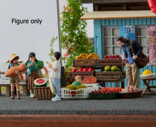 Load image into Gallery viewer, 1:64 Painted Figure Model Miniature Resin Diorama Street Shopping People Set
