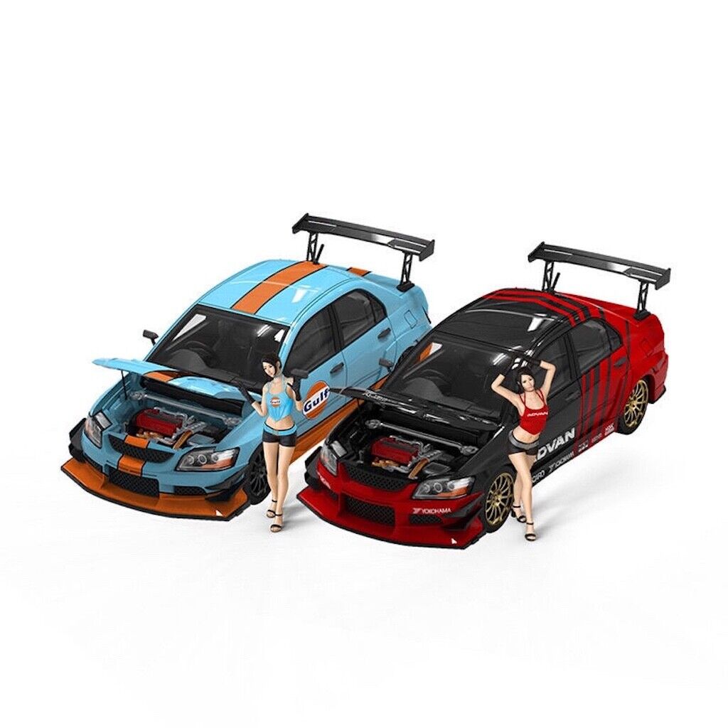 TM 1:64 JDM Lancer EVO Evolution IX Figure Sports Model Diecast Metal ...