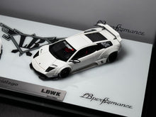 Load image into Gallery viewer, 404Error 1:64 White Murcielago LBWK Sports Model Diecast Resin Car Set New Collection
